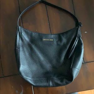 MK Black shoulder slouch bag